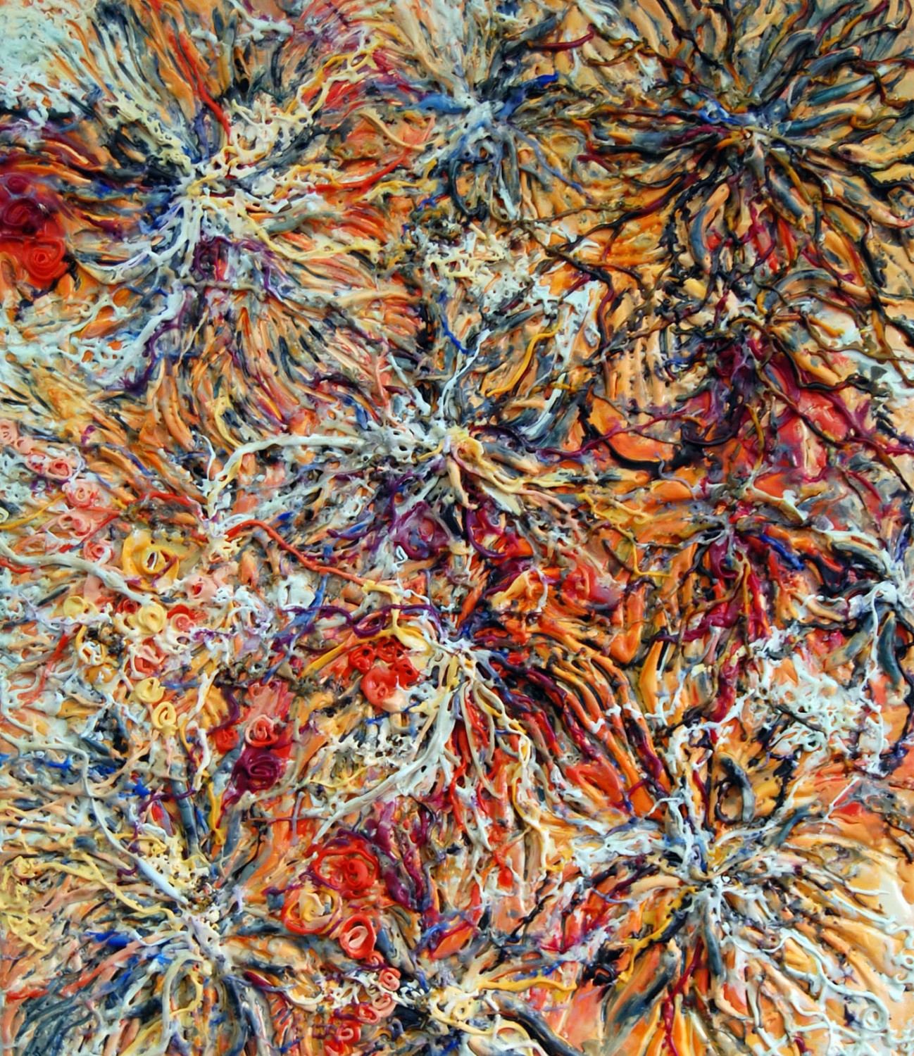 Cerebella, 2010, encaustic on panel, 29 x 24 inches