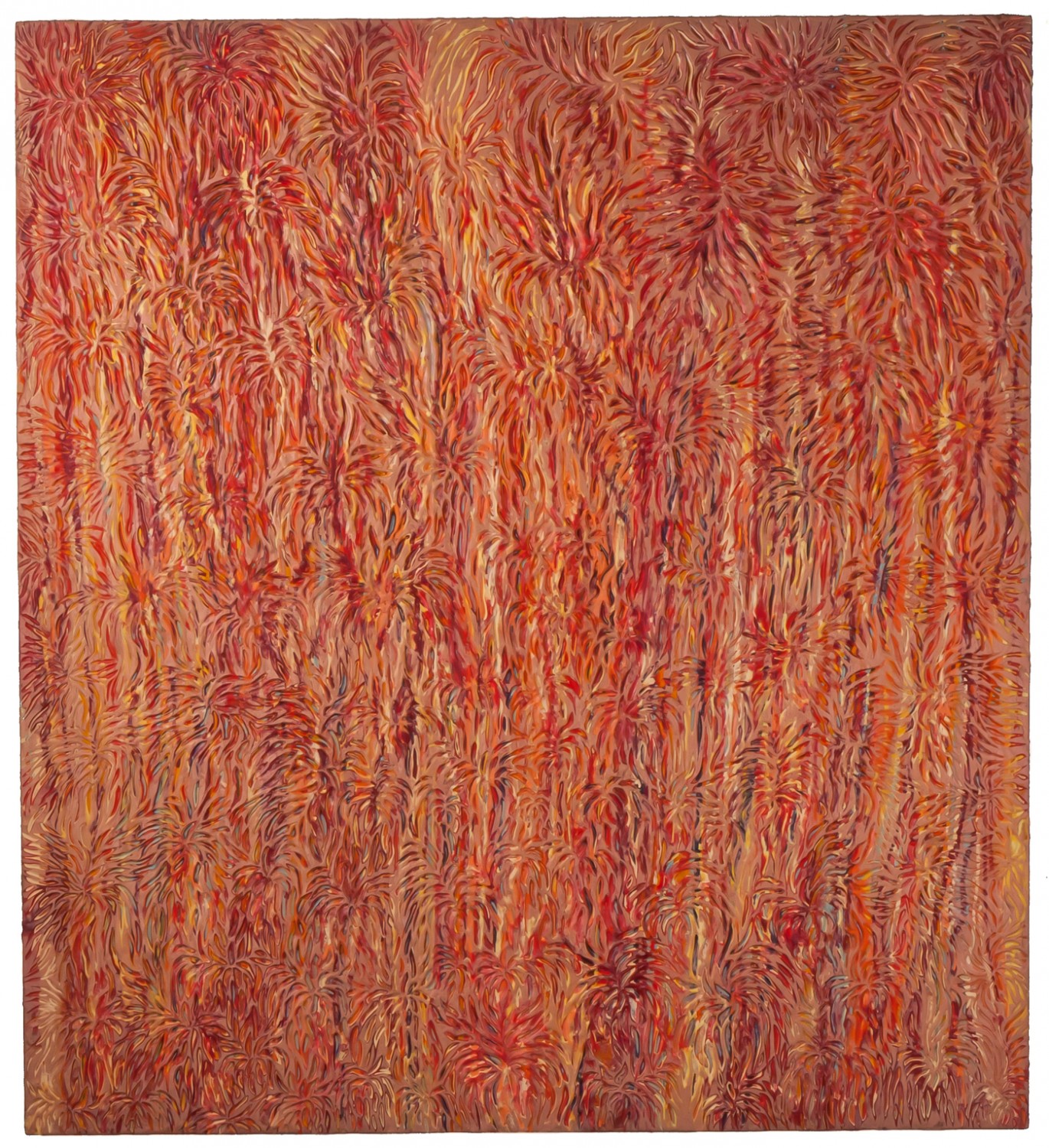 Current, 2008, encaustic on panel, 66 x 60 inches