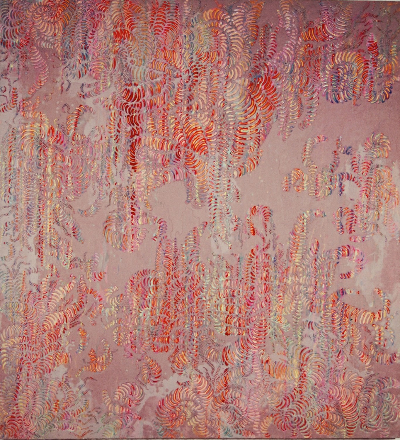 Decay, 2000, encaustic on panel, 66 x 60 inches