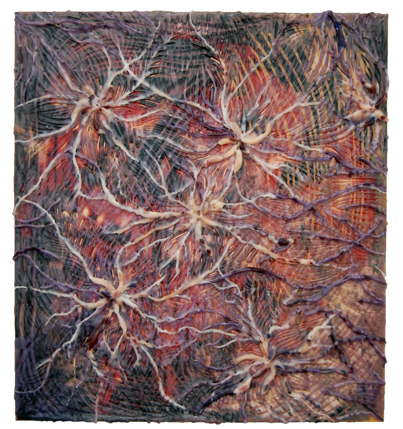 HazyDaze, 2012, encaustic on panel