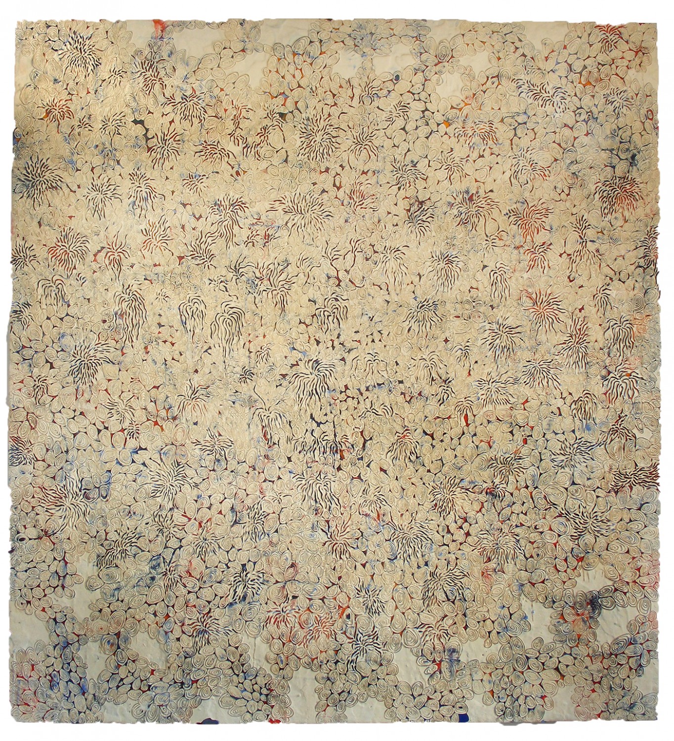 Id, 1999, encaustic on panel, 66 x 60 inches